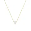The Lovery White Topaz Single Bezel Necklace