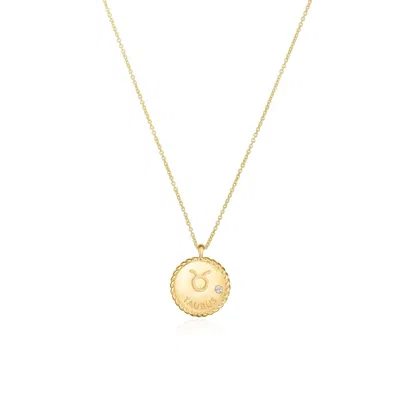 The Lovery Zodiac Diamond Medallion Pendant In Blue
