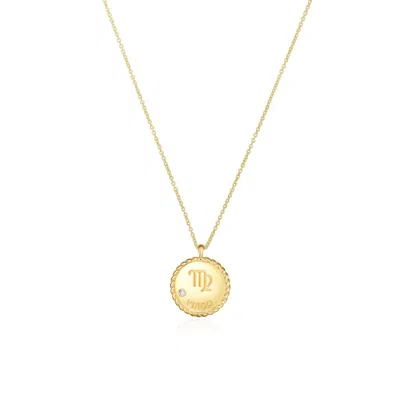 The Lovery Zodiac Diamond Medallion Pendant In Blue