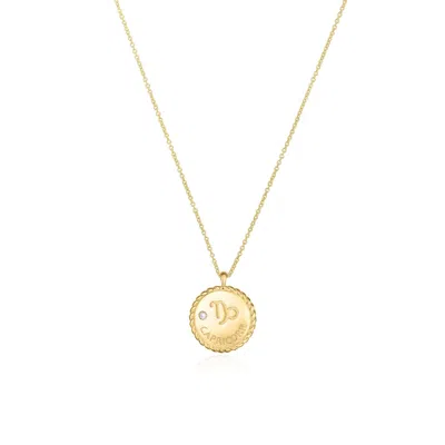 The Lovery Zodiac Diamond Medallion Pendant In Blue