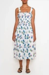 The Lulo Project Bahia Tie Sleeveless Midi Dress