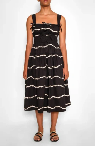 The Lulo Project Bahia Tie Sleeveless Midi Dress