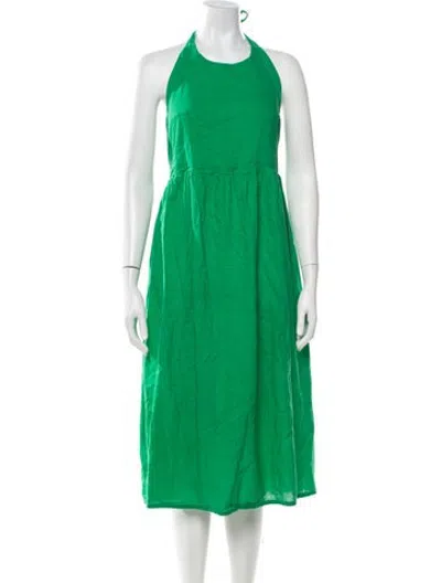 Pre-owned The Lulo Project Halterneck Sleeveless Top In Green