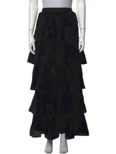 Pre-owned The Lulo Project Long Skirt In Black