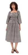 The Lulo Project New Bahia Dress Macrame All Over In Multi