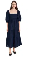 The Lulo Project New Zanzibar Dress Navy In Navy
