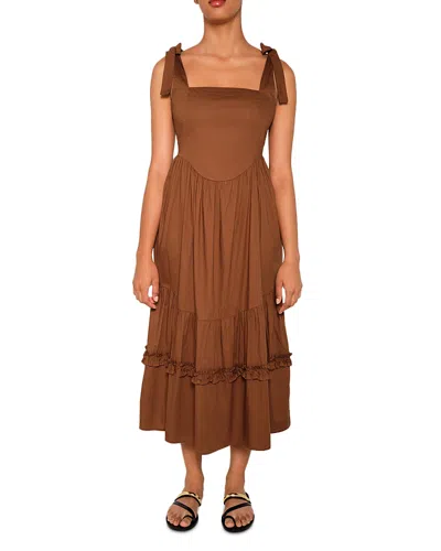 The Lulo Project Quibdo Dress In Brown