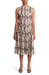 The Lulo Project Ranch Paisley Stretch Cotton Dress In Multi