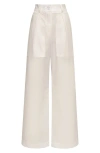 The Lulo Project Stretch Cotton Cargo Pants In Crudo