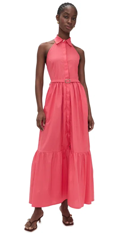 The Lulo Project The Horizon Dress Salmon In Pink