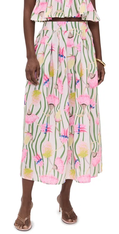 The Lulo Project The Reef Skirt Aussie Desert Flowers In Multi