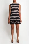 The Lulo Project The River Stretch Cotton Shift Minidress In Multi