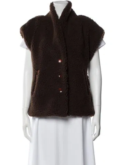 Pre-owned The Lulo Project Vest In Brown