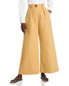 The Lulo Project Wide Leg Cargo Pants In Camel