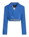 The Lulù Woman Blazer Bright Blue Size M/l Polyester, Elastane In Blue