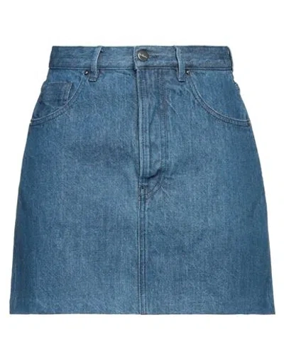 The Lulù Woman Denim Skirt Blue Size Xs Cotton