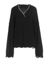 The Lulù Woman Sweater Black Size Onesize Acrylic, Wool, Viscose, Alpaca Wool