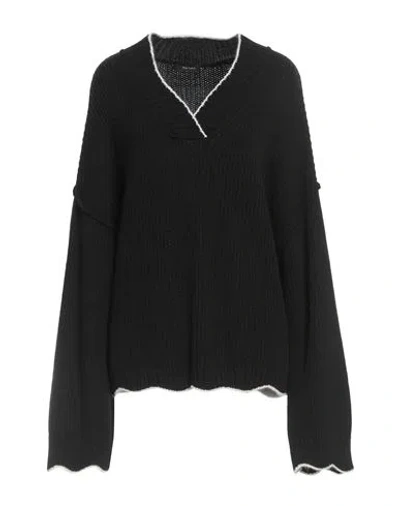 The Lulù Woman Sweater Black Size Onesize Acrylic, Wool, Viscose, Alpaca Wool