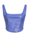 The Lulù Woman Top Purple Size M Polyurethane, Polyester In Purple