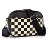 The Lyrical Spirit Women's Checkered Shoulder Purse In Black In Black
