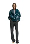 The M Bomber Woman  Vinyl In Blue