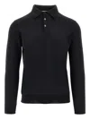 The M Buttoned Polo Shirt In Black