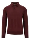 The M Buttoned Polo Shirt In Brown