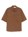 The M Cotton Shirt In Brown