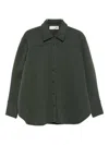 The M Curved-hem Shirt In Green