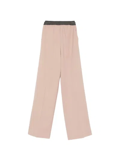 The M Elastic-waistband Trousers In Pink
