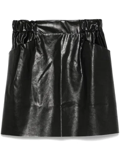 The M Frame Mini Skirt In Black