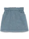 The M Grenada Mini Skirt In Blue
