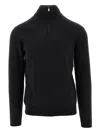 The M Half-zip Sweater In Black