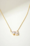 The M Jewelers Clear Heart Pear Necklace In Gold, Women's At Urban Outfitters In Gold