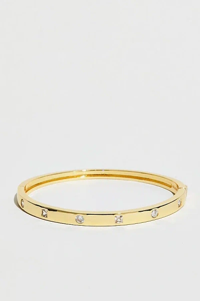 The M Jewelers Cross Stone Stackable Bracelet In Gold Princess Stone, Women's At Urban Outfitters