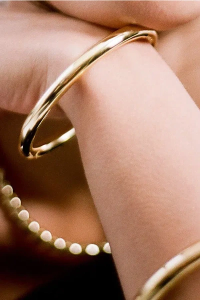 The M Jewelers Essential Bangle In Gold, Women's At Urban Outfitters