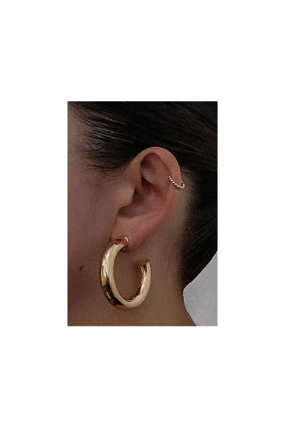 The M Jewelers Gold Madison Hoops In Gold, Women's At Urban Outfitters