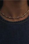 The M Jewelers Iced Out Barbwire Necklace In Gold, Women's At Urban Outfitters In Gold