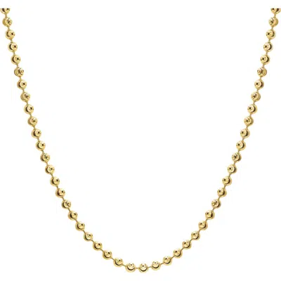 The M Jewelers Moon Cut Ball Chain In Gold