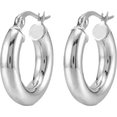 The M Jewelers Small Ravello Hoop Earrings In White