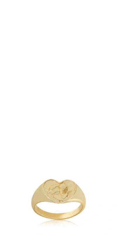 The M Jewelers The Angel Signet Ring In Gold