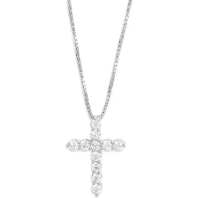 The M Jewelers The Bella Pavé Cross Pendant In Silver