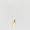 The M Jewelers The Block Embossed Initial Pendant Necklace