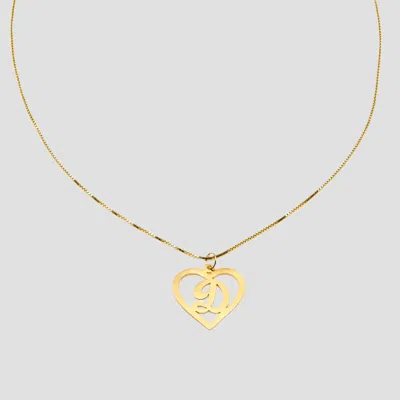 The M Jewelers The Cutout Script Heart Pendant Necklace