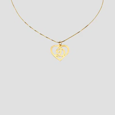 The M Jewelers The Cutout Script Heart Pendant Necklace