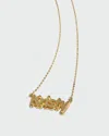 The M Jewelers The Double Plate Bubble Letter Nameplate Necklace