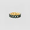The M Jewelers The Emerald Cuban Link Ring