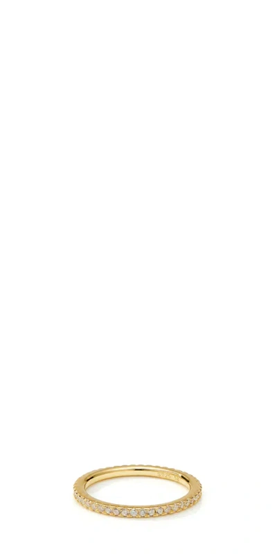 The M Jewelers The M Essential Pavé Band In Gold