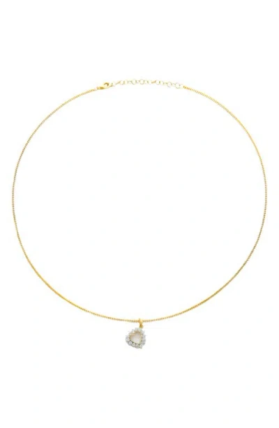 The M Jewelers The Marie Heart Pendant Necklace In Orange