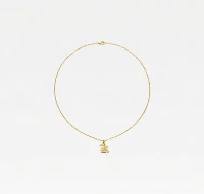 The M Jewelers The Mini Old English Initial Pendant Necklace In Gold